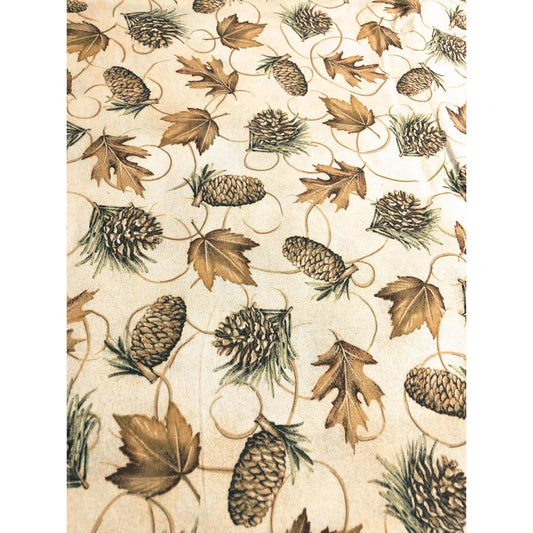 Autumn Pinecone Fabric, Oakhurst, sewing fabric, quilting, fabric by the half yard, 100% Cotton, fall fabric, leaf fabric