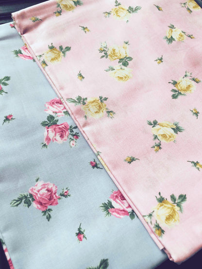 Boundless Fabrics Rosette Floral 100% Cotton, quilting fabric, Sewing, shabby chic fabric by the yard