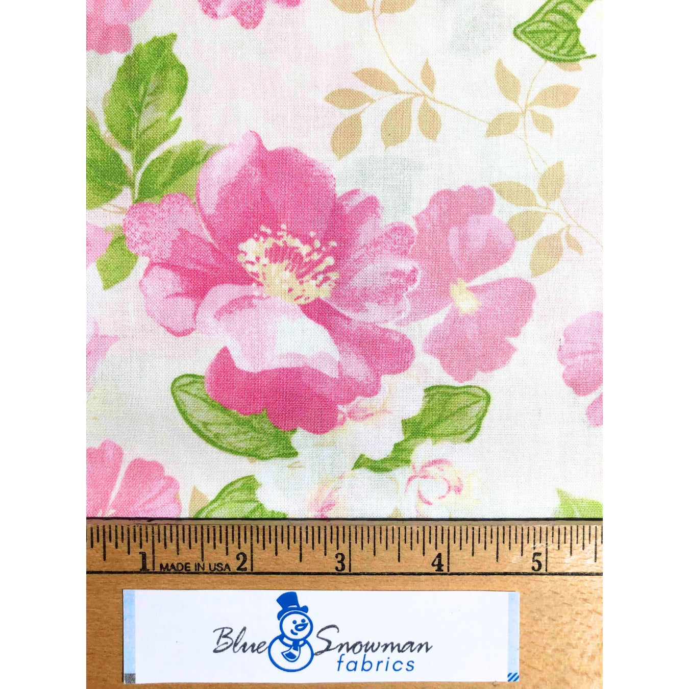 Fabric Traditions Pink Floral Fabric, Sewing fabric, Quilting,  cotton fabric, floral fabric, rose floral print