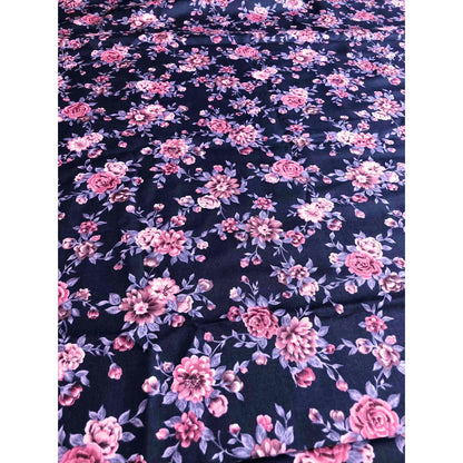 Northcott Small Blue Floral 100% Cotton, Sewing, quilting fabric, Cotton Fabric, Floral Fabric, Blue Floral, pink floral fabric