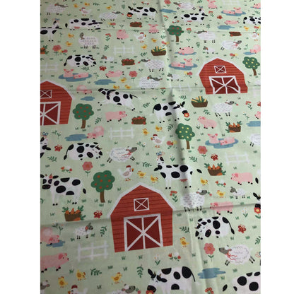 Cuddly Countryside Fabric, sewing fabric, quilting, fabric by the yard, 100% Cotton, nursery fabric, Robert Kaufman, barnyard fabric