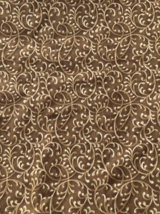 Tan swirl fabric,  Sewing, quilting fabric, 100% Cotton Fabric