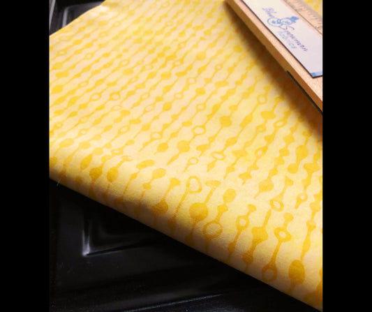 Yellow Abstract Dot Stripe Fabric 100%Cotton,  Sewing, quilting fabric, fabric by the yard