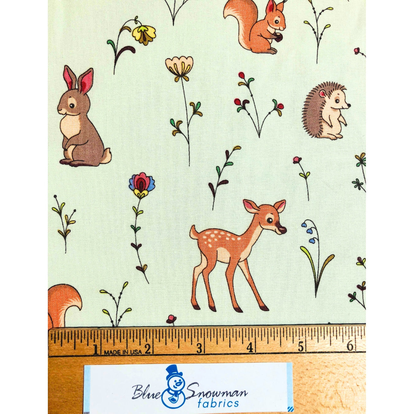 Adorable Woodland Creatures Fabric 100% Cotton Fabric, Sewing, quilting fabric, fabric for baby, fabric for kids, deer fabric