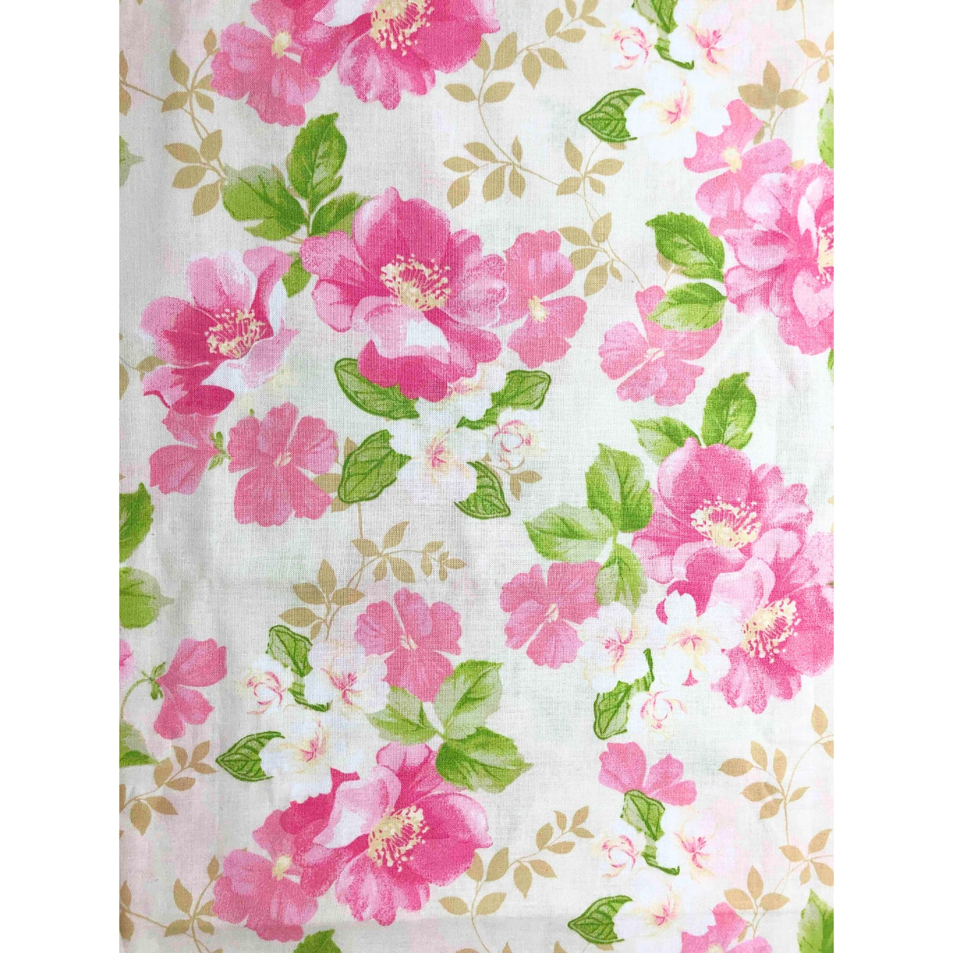 Fabric Traditions Pink Floral Fabric, Sewing fabric, Quilting,  cotton fabric, floral fabric, rose floral print