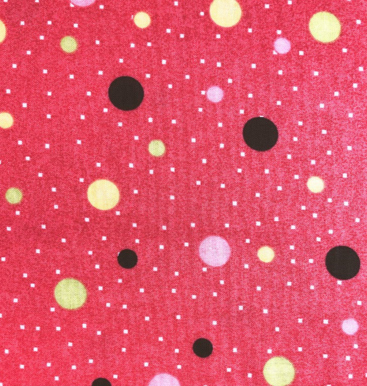 ColorScapes Melon Polka Dot Fabric by the Yard, 100% Cotton, home decor fabric, quilting, sewing, pink fabric, pink polka dot