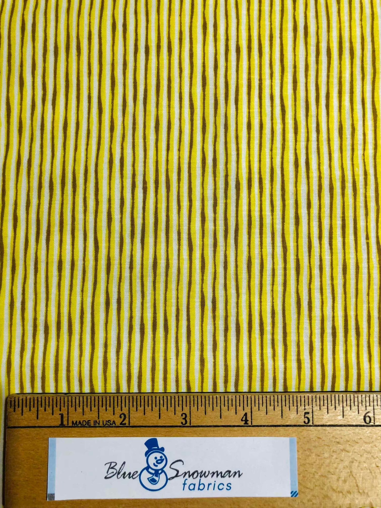 MDG Yellow Striped Fabric 100%Cotton,  Sewing, quilting fabric, fabric by the yard, Marshall Dry Goods