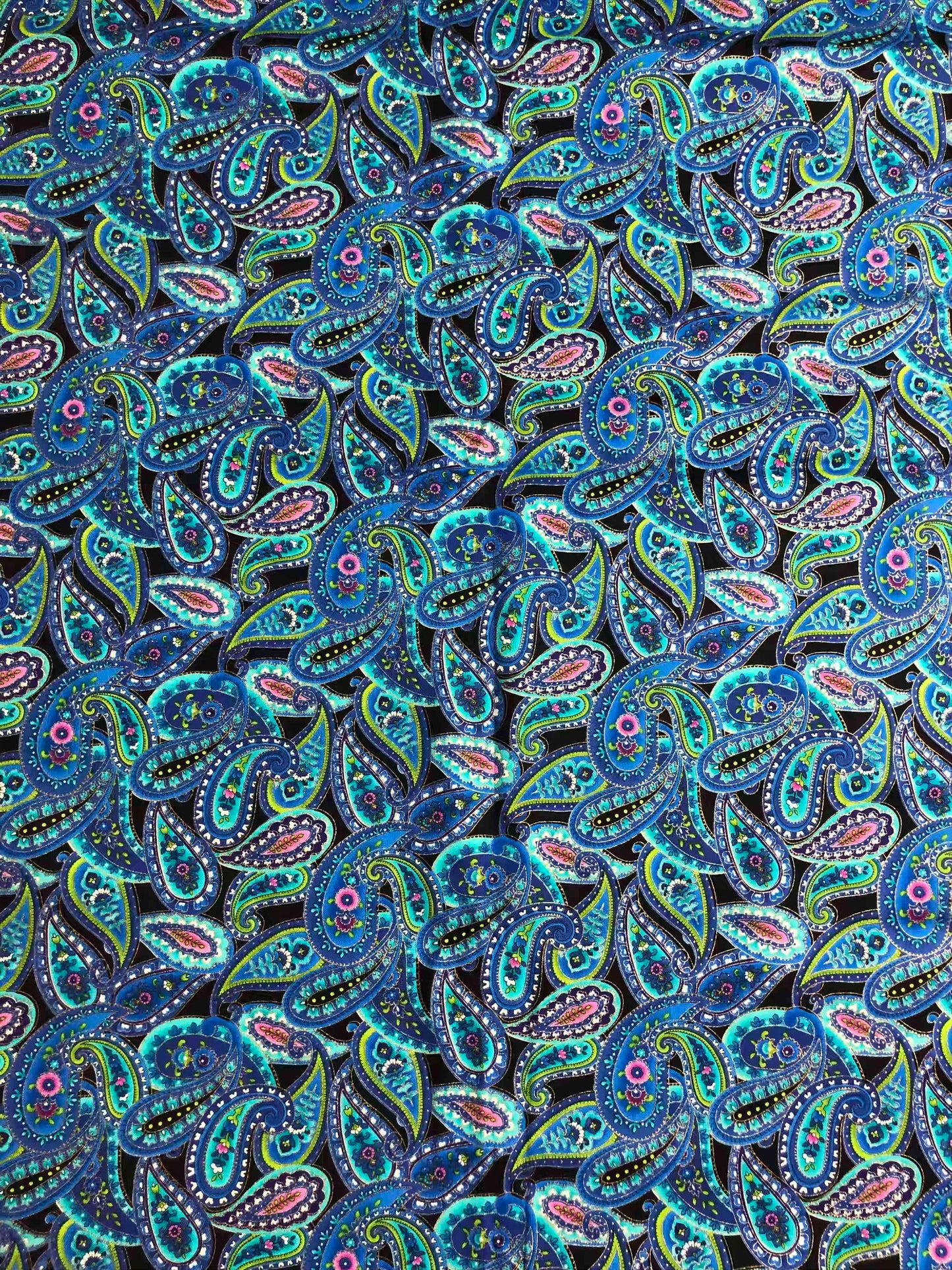 Mystique, Timeless Treasures,  sewing fabric, quilting, fabric by the half yard, 100% Cotton, blue paisley fabric