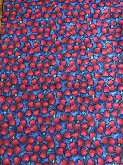 Apple Fabric, sewing fabric, quilting, fabric by the half yard, 100% Cotton, Kitchen fabric, farmyard, farmhouse fabric, country kitchen