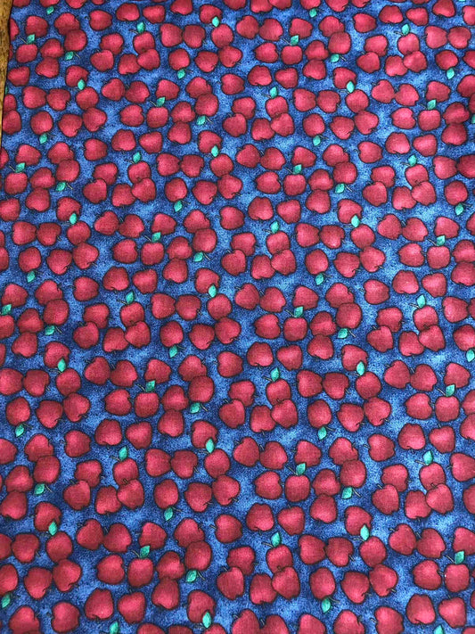 Apple Fabric, sewing fabric, quilting, fabric by the half yard, 100% Cotton, Kitchen fabric, farmyard, farmhouse fabric, country kitchen