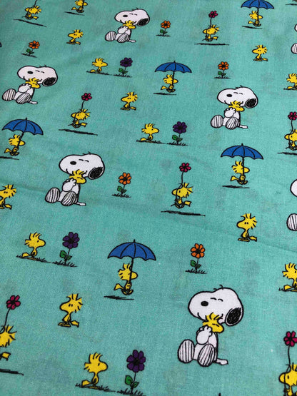 Licensed Peanuts Fabric, Snoopy, sewing fabric, quilting, fabric by the half yard, 100% Cotton, Music fabric, fabric for kids