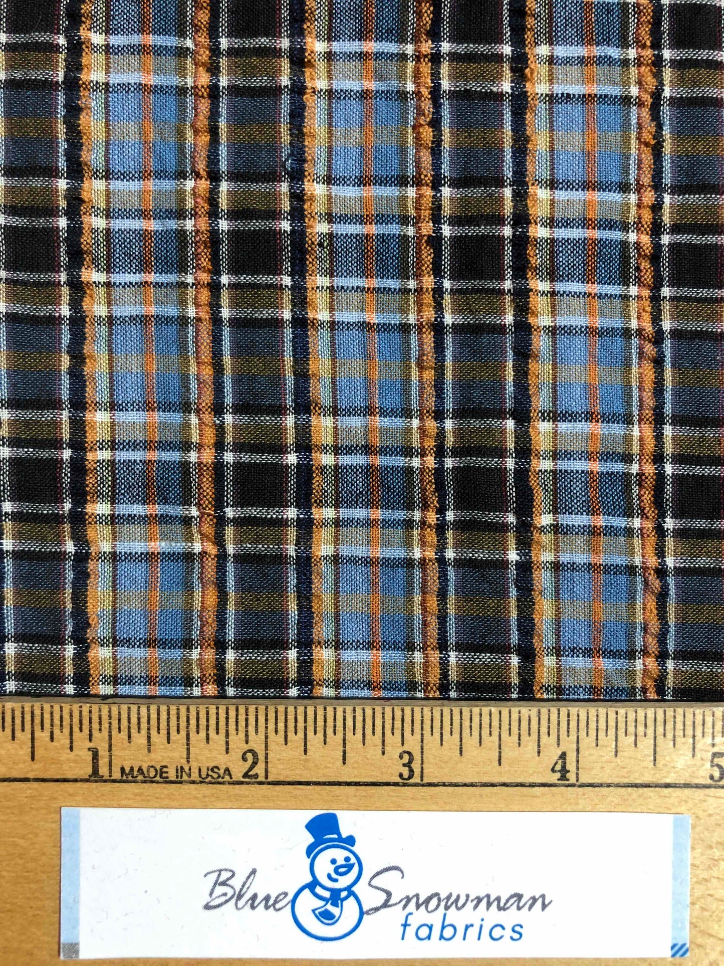 Textured Plaid Fabric, Sewing fabric, Plaid Seersucker, apparel fabric, discounted fabric, sale fabric