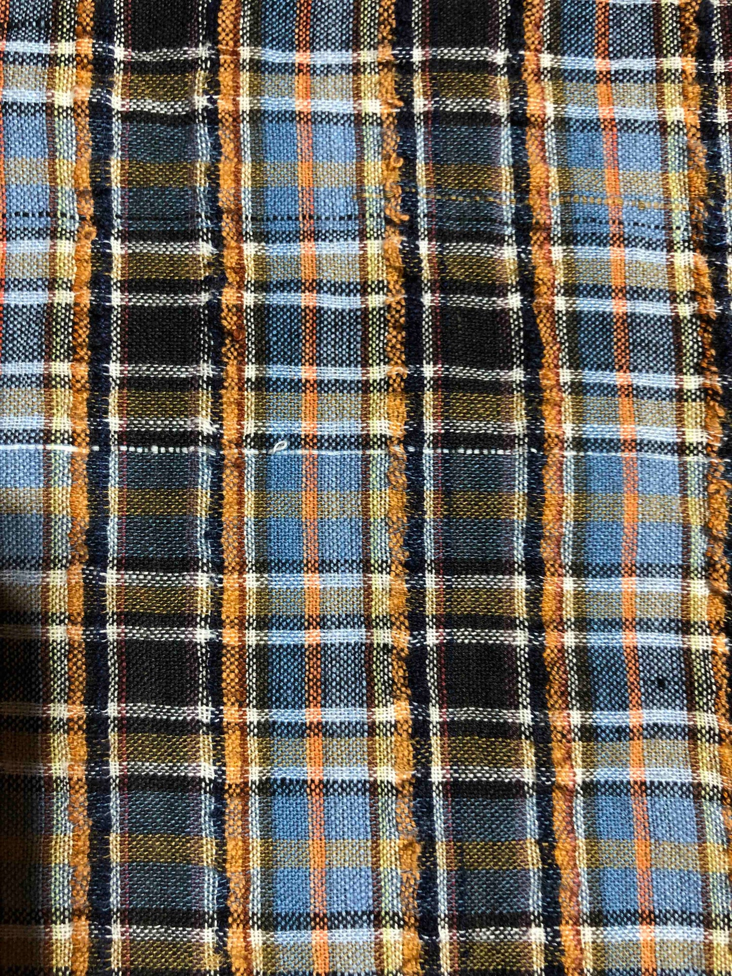 Textured Plaid Fabric, Sewing fabric, Plaid Seersucker, apparel fabric, discounted fabric, sale fabric