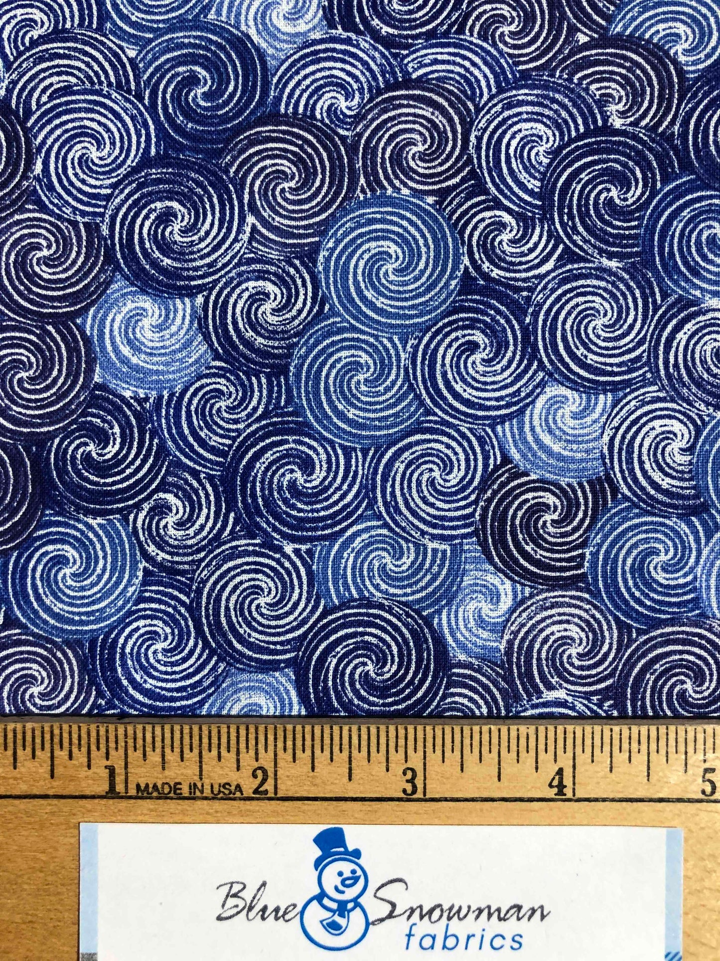 Blue Swirl Fabric, 100% Cotton Fabric, Sewing, quilting fabric, Van Gogh Starry Night, keepsake calico