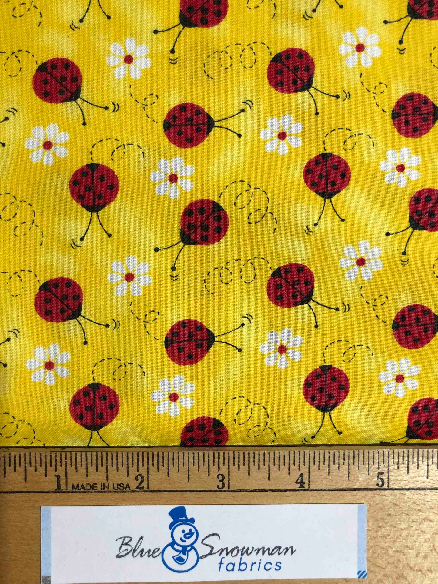 Fabric Traditions Ladybug Fabric, Sewing fabric, quilting,  fabric for kids, Ladybug fabric, Yellow ladybug, green ladybug