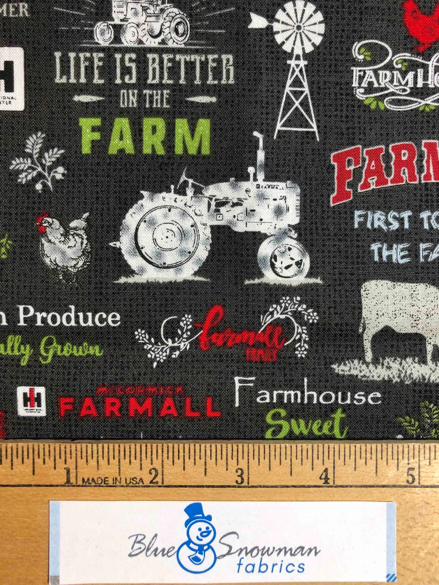 Licensed Farmall Tractor Fabric 100% Cotton Fabric, Sewing, quilting fabric, fabric for men, farm fabric, country decor, barnyard, 4-H, FFA