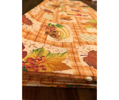 Gooseberry Patch Fall Plaid Print Cranston Fabric 100% Cotton, Fabric by the Yard, quilting fabric, Sewing, crafting, Autumn decor, Leaf