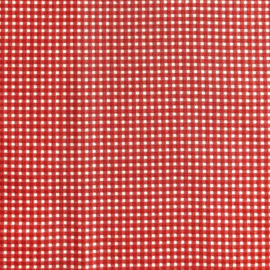 Michael Miller Fabric, Mini Red Gingham Fabric, Sewing, quilting fabric, Cotton Fabric, Mini Mikes, Mini Gingham, fabric remnant