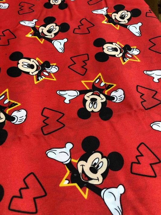 Licensed Disney Mickey Mouse Fabric 100% Cotton Fabric, Sewing, quilting fabric, fabric for kids, Disney fabric, Mickey and Stars