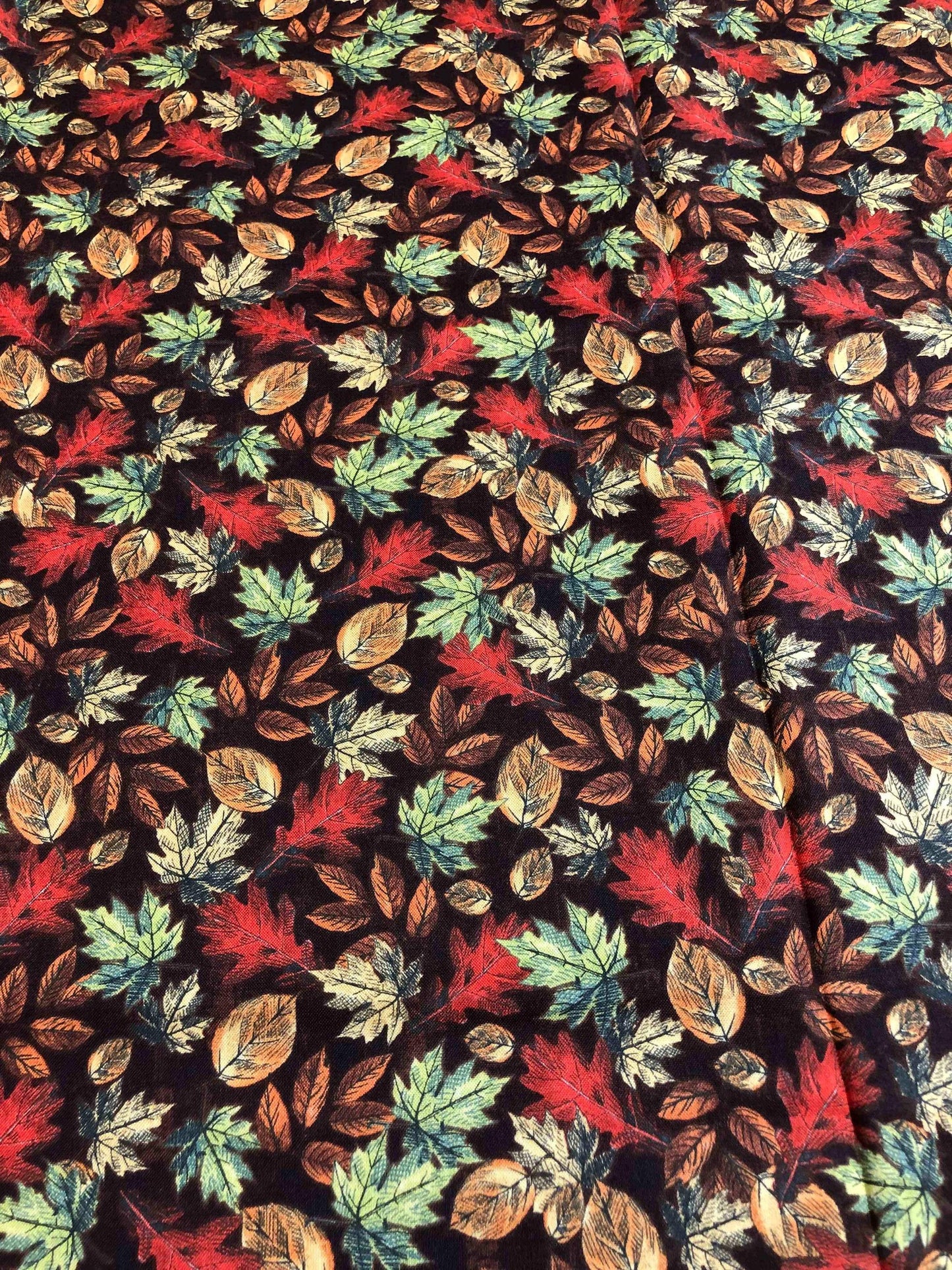 Fall  Leaves Fabric, 100% Cotton Fabric, Sewing, quilting fabric, autumn fabric, fall leaf, seasonal fabric