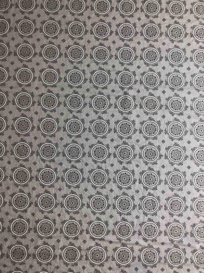 Moda Gray Medallion Geometric Fabric, quilting fabric, Sewing, crafting, Jubilee, fabric with circles