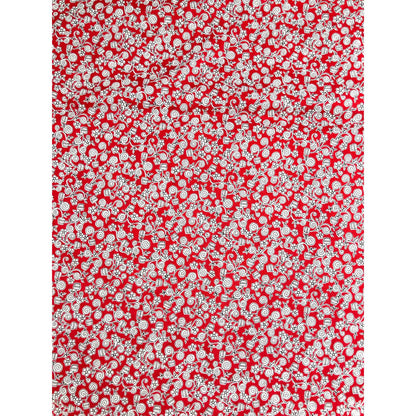 Red Garden Fabric, Mildred's Memory Garden, Grandma's Attic, red and white fabric, quilting fabric, Sewing, crafting