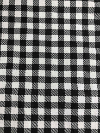 Gray Black Plaid Fabric 100% Cotton quilting fabric, Sewing, crafting, country plaid, country Christmas craft