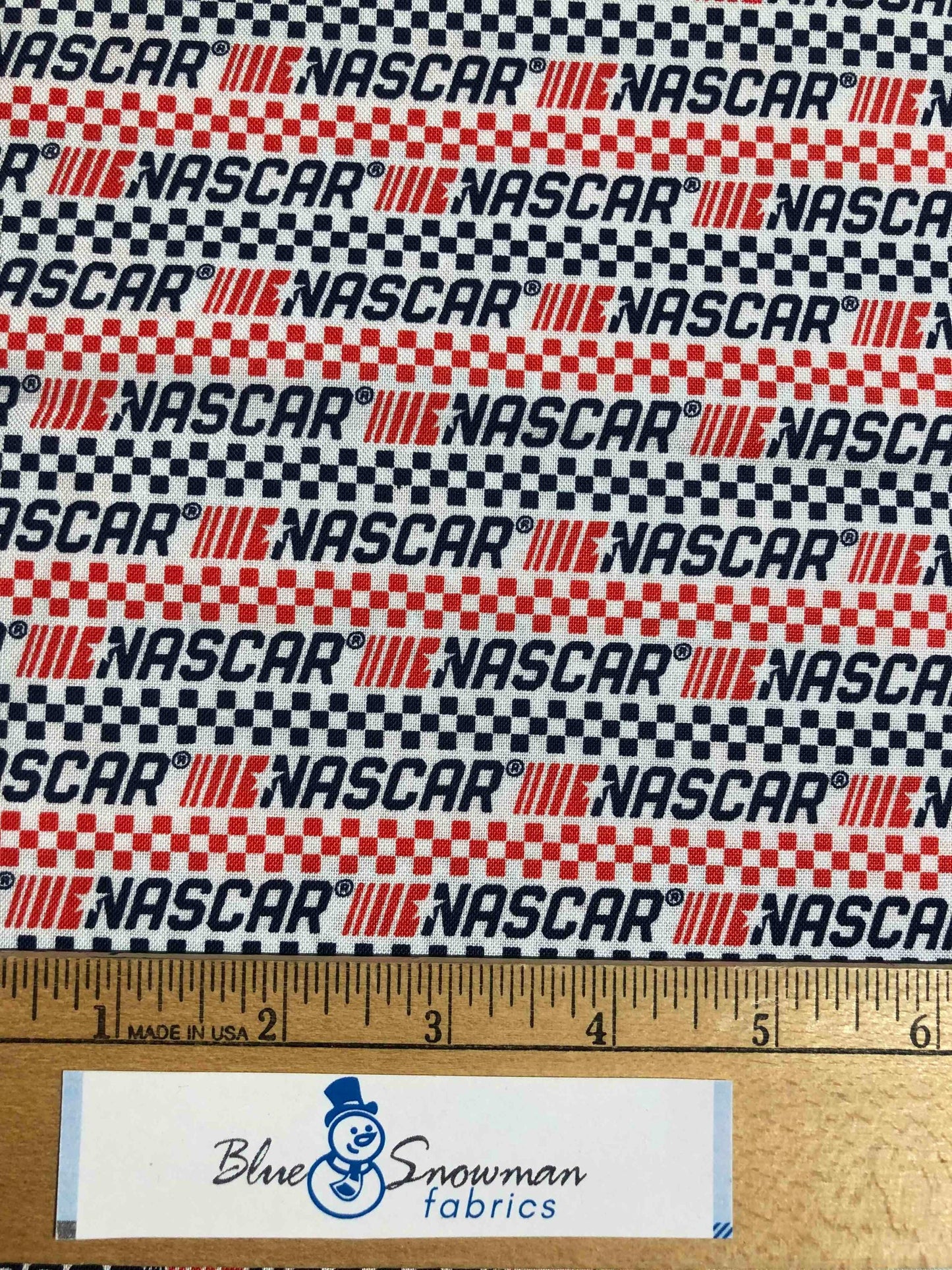 Licensed NASCAR Fabric,  100% Cotton Fabric, Sewing, checkered flag, NASCAR racing fabric, fabric for boys, fabric for men, mancave