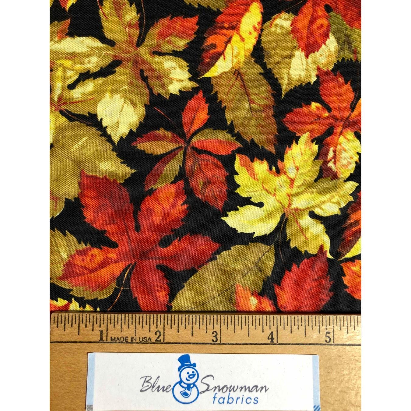 Wide fabric, Autumn Leaves Fabric, Fall Fabric, Cotton Fabric, Sewing, quilting, Rust leaves, autumn fabric, fall leaves