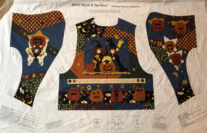 Women's Halloween vest panel, Hocus Pocus fabric  Sewing, crafting, vest pattern, women's vest