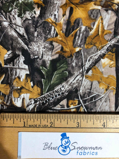 Licensed Real Tree Camouflage Fabric,  Sewing, quilting, crafting, fabric for men, hunting, autumn fabric, fall fabric, Advantage Timber