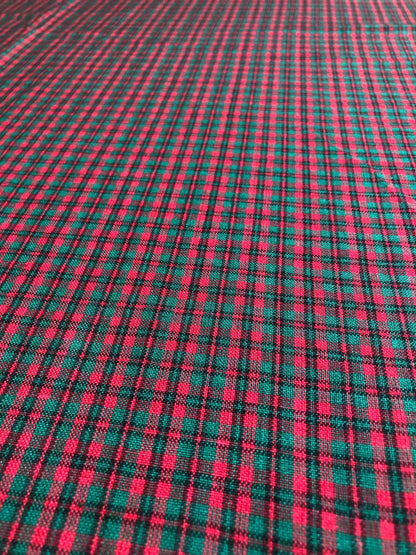 Christmas Plaid, Fabric by the Yard, Red Plaid, Jumper, Plaid Skirt, Sewing, crafting, Christmas Craft, Christmas decor