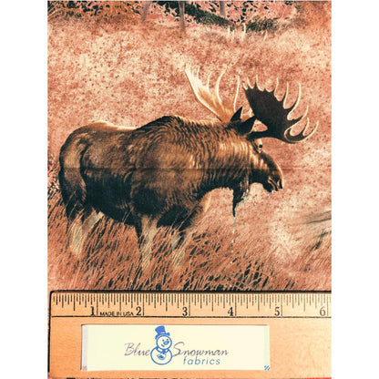 Springs Creative Fabrics Northern Rim, Wildlife Fabric, Sewing, quilting, crafting, fabric for men, deer fabric, Moose Fabric