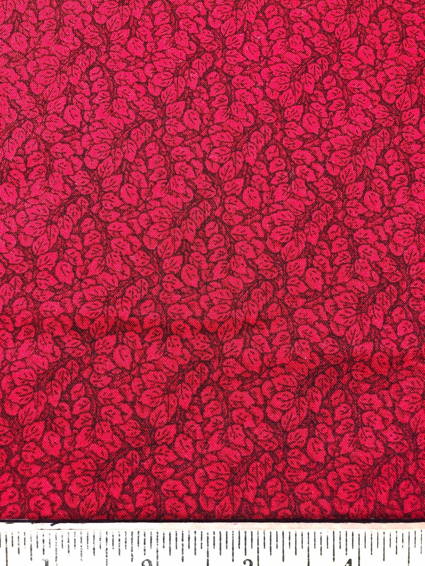 Beautiful Red Blender Fabric, sewing fabric, quilting, fabric by the half yard, 100% Cotton, red leaf fabric