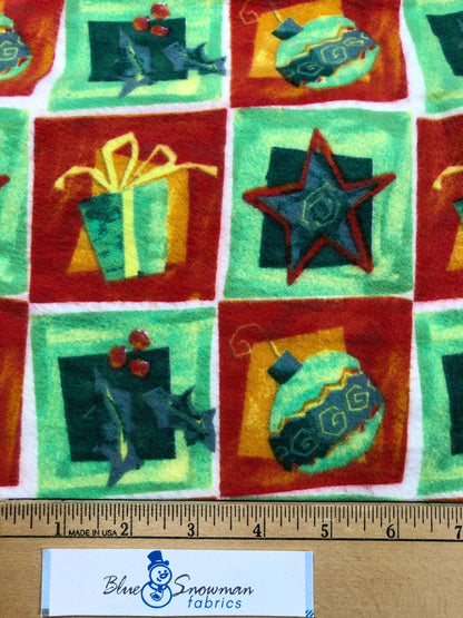 Christmas Flannel Fabric, sewing fabric, quilting, Springs Creative, red and green flannel