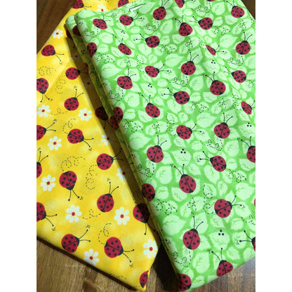 Fabric Traditions Ladybug Fabric, Sewing fabric, quilting,  fabric for kids, Ladybug fabric, Yellow ladybug, green ladybug