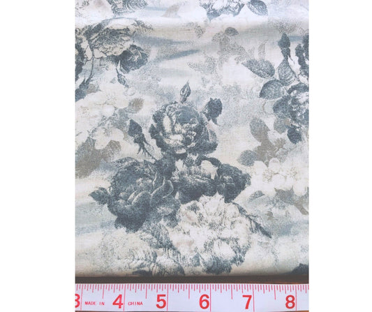 Dawn by Yuko Hasegawn for RJR Fabrics ,Gray Shabby Chic Fabric, Cottage Rose Floral, Quilting Fabric, Quilt Shop, sewing, Fabric by the Yard