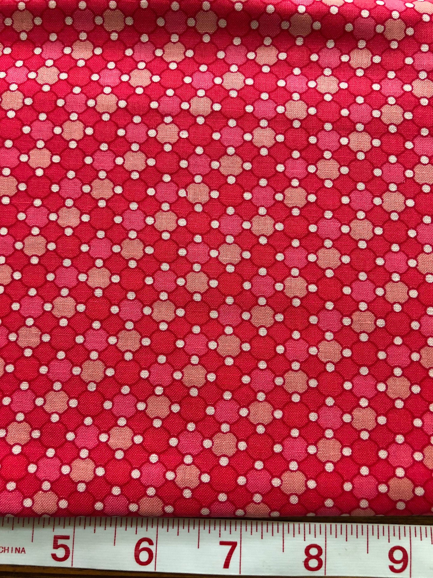 Dot Geometric 100% Cotton fabric, Pink dot fabric, green dot fabric,  Quilting Fabric, sewing, Fabric by the Yard