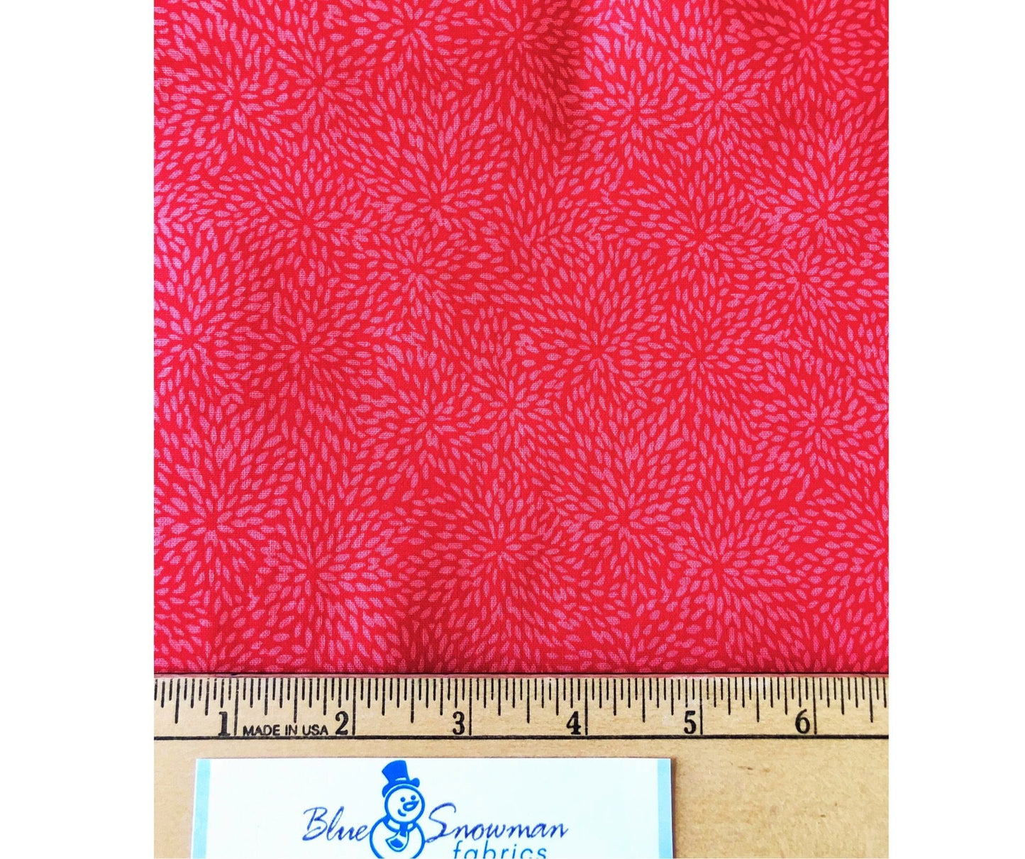 Waverly Red Burst 100% Cotton Fabric,Fabric by the Yard, red fabric, quilting fabric, Sewing, crafting