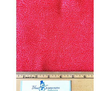 Waverly Red Burst 100% Cotton Fabric,Fabric by the Yard, red fabric, quilting fabric, Sewing, crafting